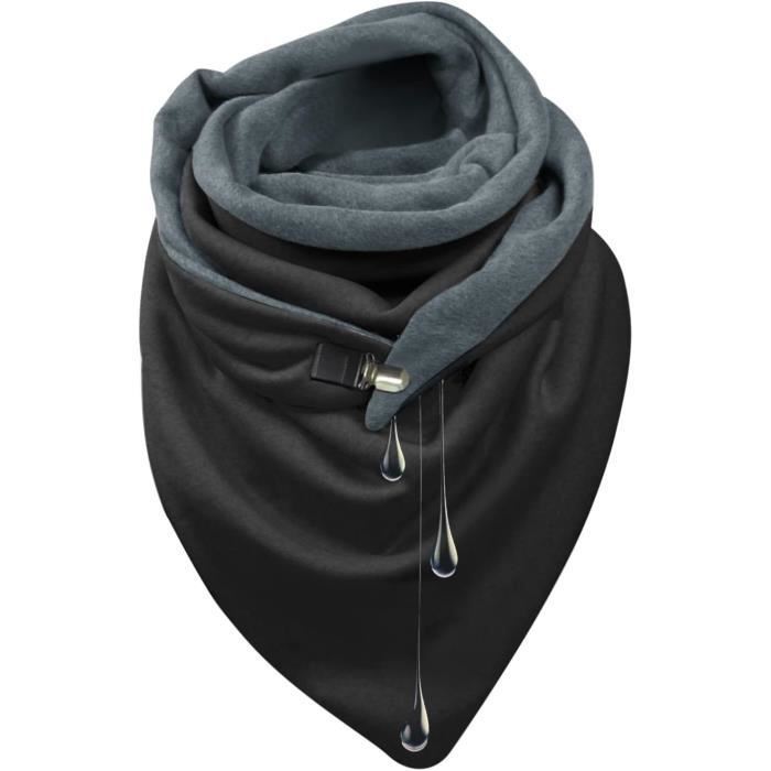 éCharpe Triangle Femme Chouette en Coton Echarpes Écharpe Triangle Bouton Pas Cher Châles Doux écharpe femme rétro écharpe femme Or Amour Chic Echarpe Triangle Femme Echarpe Triangle (H, One Size