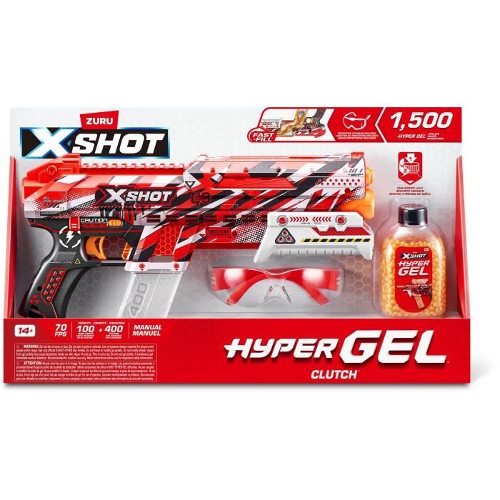 Jeu de tir Zuru France X Shot Hyper Gel Clutch Blaster - vue 2