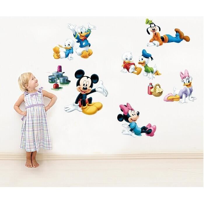 Sticker Mickey, Minnie, Donald et Pluto Cdiscount Maison