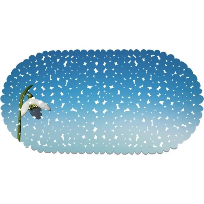 Tapis De Douche Antidérapant Avec Ventouses - Motifs Galets - 35x70 Cm - Idéal Pour Baignoire Et Douche
