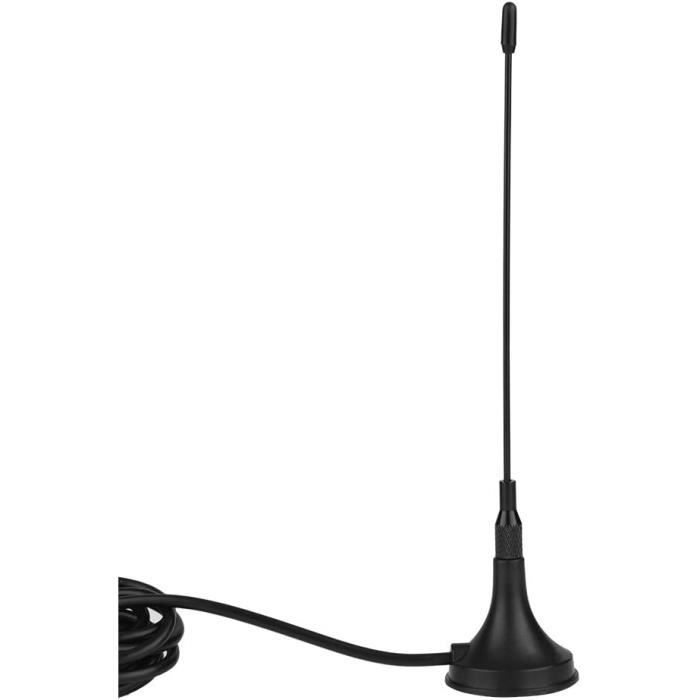 Antenne Radio Télescopique 7 Sections - 110 Cm, Compatible TV DVB-T/DVB-T2, Radio FM - Installation Facile
