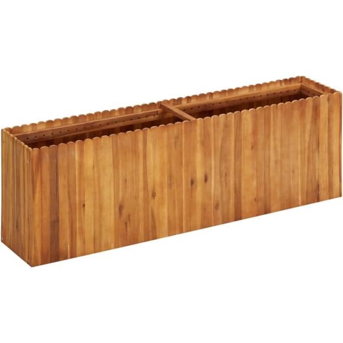 VidaXL Jardinière 90x60x26,5 cm bois de pin imprégné, jardinière d