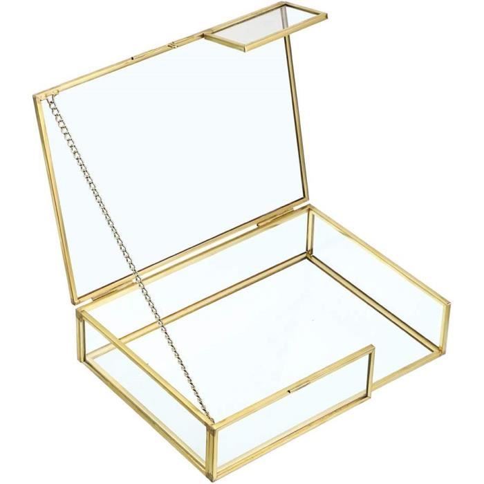 Hipiwe Petite Boîte à Bijoux Vintage En Métal Pour Bagues, Boucles D Colliers Coffres Au Tresor Boite Cadeau Pour Fille Et Femme Grand
