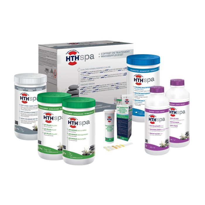 Coffret de traitement chlore pour spa - HTH