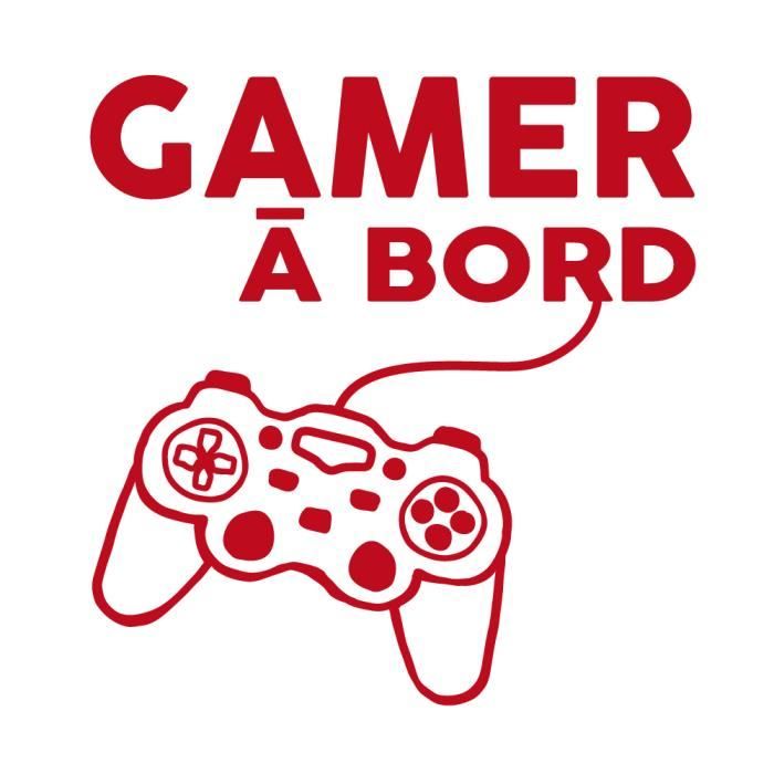 Adzif Biz Sticker Bebe A Bord Gamer A Bord Dimensions 11 5 Cm X 11 Cm Couleur Rouge Aspect Brillant Adhesif Autocollant Cdiscount Puericulture Eveil Bebe