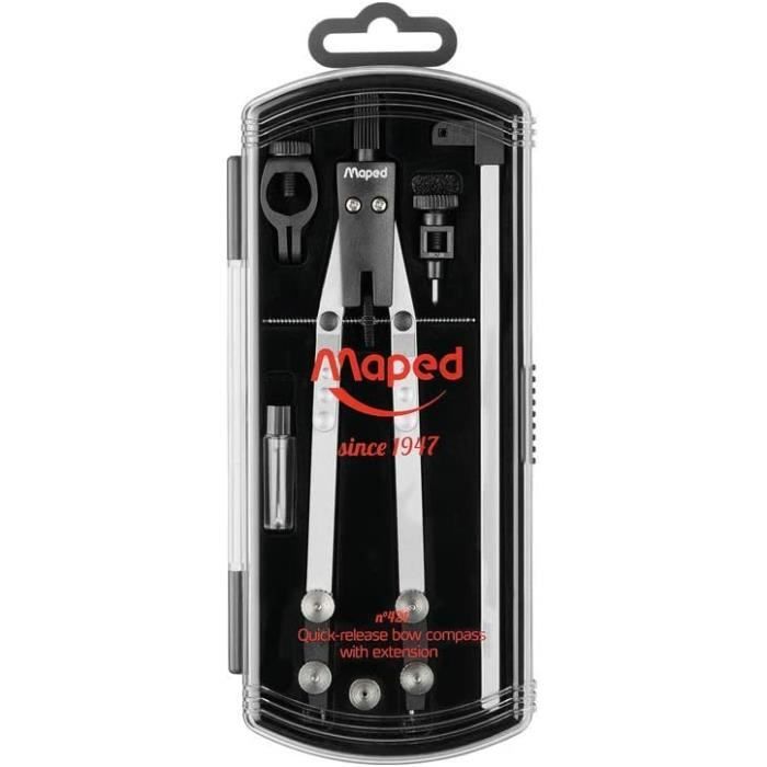 Coffret Compas De Précision 8 Pièces Wonday - Avec Tire-ligne Et Accessoires - Ouverture Jusqu'à 320 Mm - 7