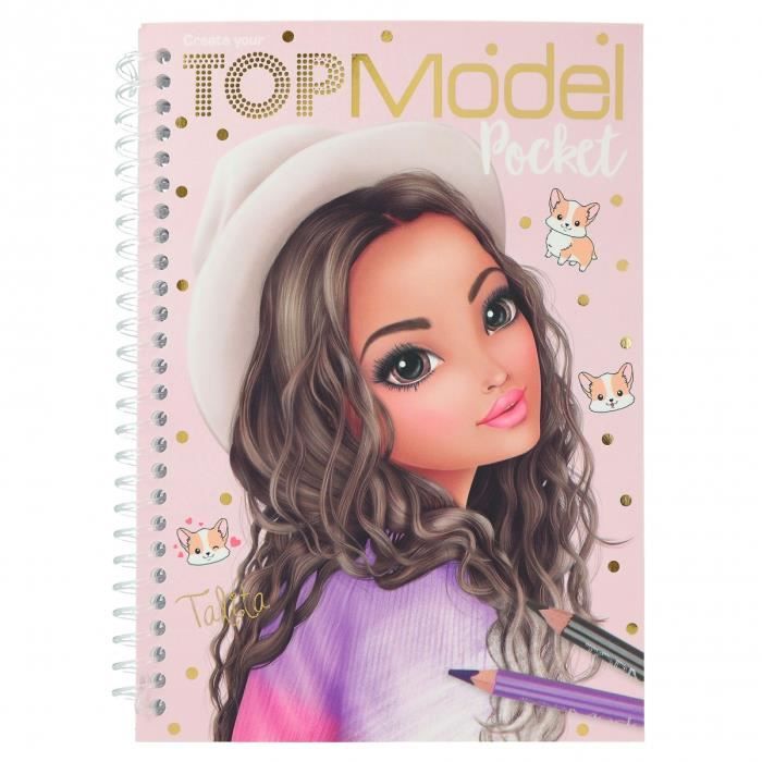 Carnet coloriage poche TOP Model Talita