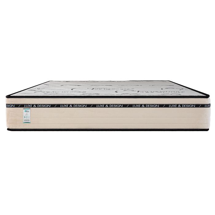 Matelas 140x190 cm BestLuxe 24cm mousse mémoire de forme indépendance du couchage face été/hiver