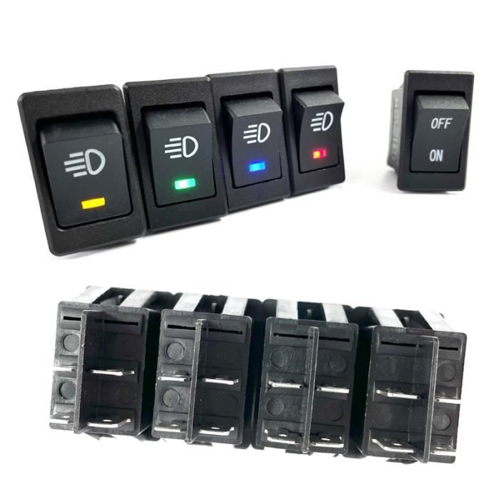 KN3(D)-101 Interrupteur à Bascule Marche/arrêt 12V 25A 2 Positions 2 Broches étanche Avec