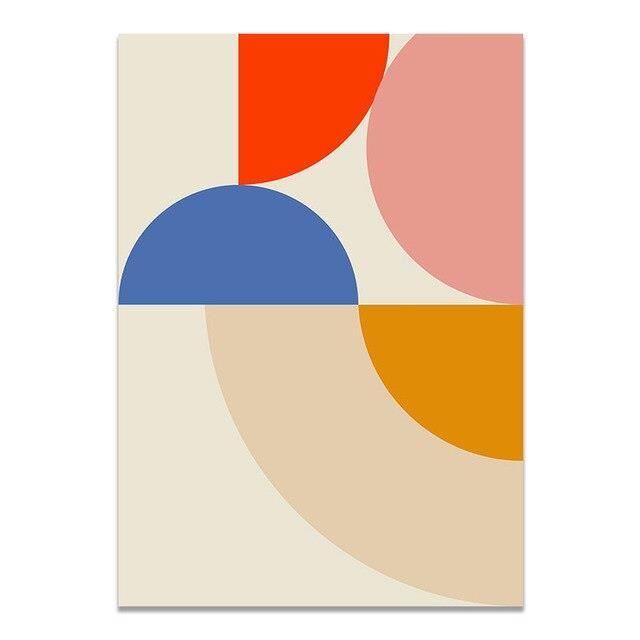 Grand Pochoir Mural Rétro Géométrique Années 80-90 – Réutilisable En Mylar 190µ, Fait Main