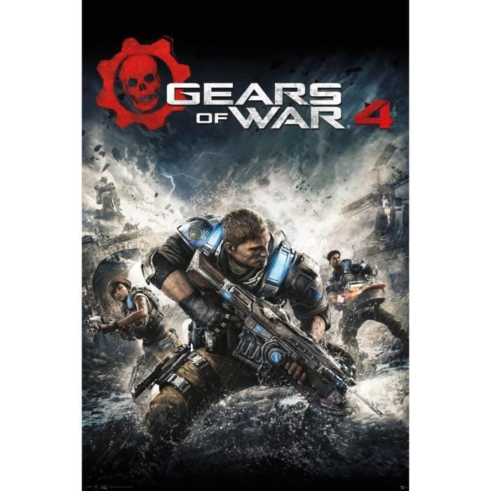 Un Maxi Poster 61 X 91 5 Cm De Gears Of War Avec 4 Game Cover Cdiscount Maison Un Maxi Poster 61 X 91 5 Cm De Gears Of War Avec 4 Game Cover Cdiscount Maison