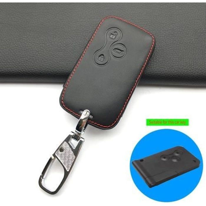 B Style black -Étui de protection pour clés de voiture en cuir