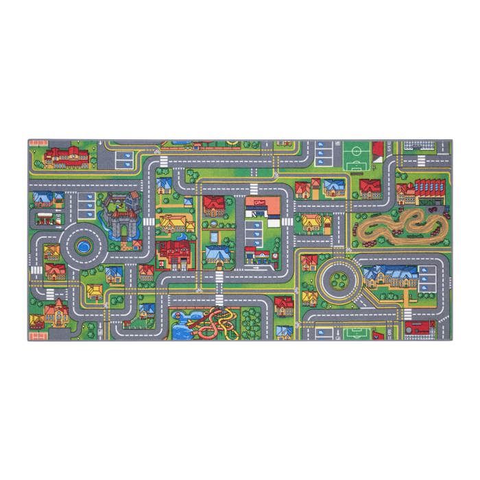 Tapis De Jeu Voiture Pour Enfant - Circuit Routier Pliable, Antidérapant, Lavable (tailles 40x60cm à 80x120cm)