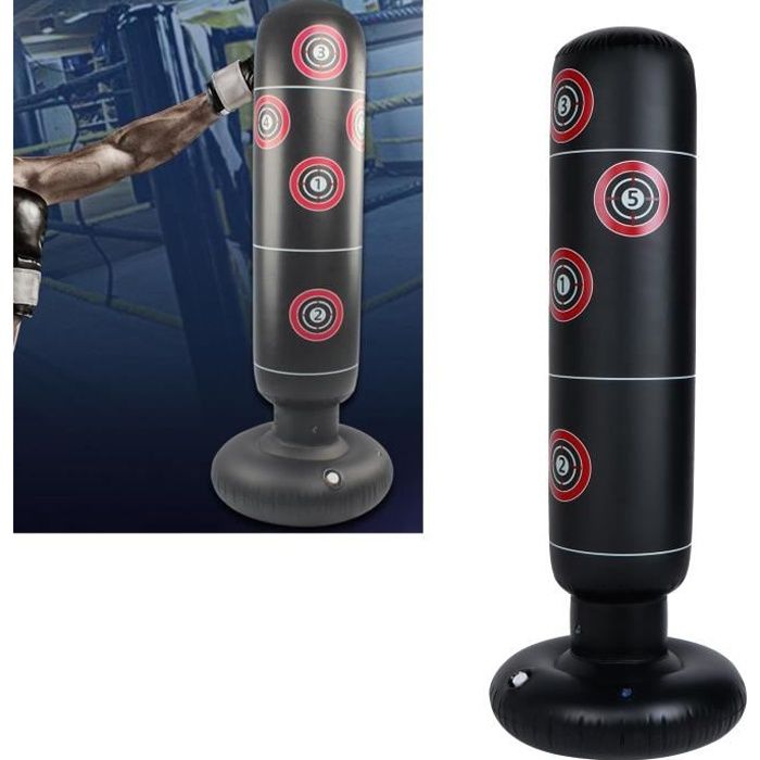 FLYING-Sac de Frappe Autonome de Boxe Culbuteur d'entraînement