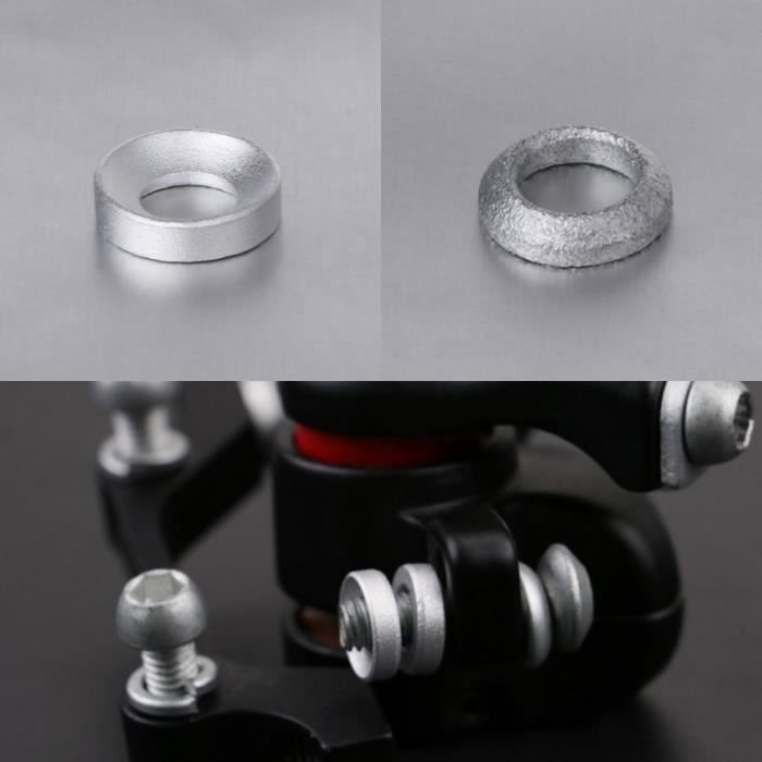 Lot de 10 rondelles en aluminium anodis/é M60 en acier argent/é