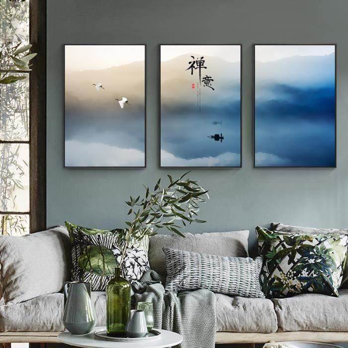 Tableau Doodle Art Abstrait - Affiche Murale Grand Format - Lignes Dessin - Décoration Maison