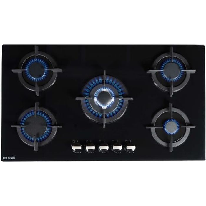 Glissez Sans emploi métallique plaque de cuisson gaz 5 feux valberg