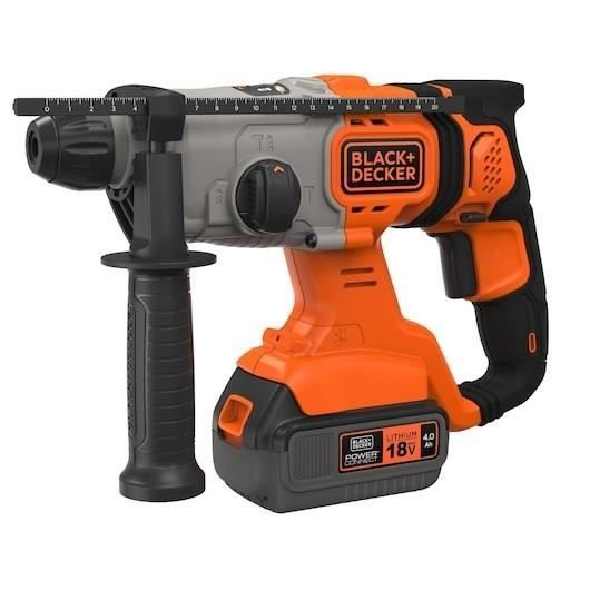 BLACK+DECKER BCD900M1K Perceuse à percussion SDS-plus sans fil 18V - 4Ah Li-ion