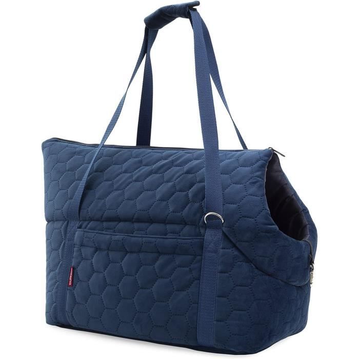 Meilleurs prix pour Sac de transport pour chiens Sac de transport pour chats, bleu, Nouveau, L 42 x 29 x 33 cm, imitation daim