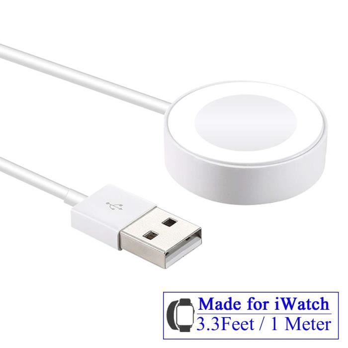 Câble de Charge magnétique pour Apple Watch-iWatch 38mm 40mm 42mm