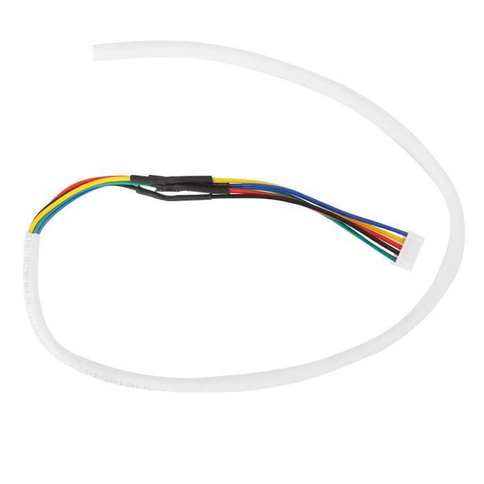 Câble vidéo en cuivre massif, câble flexible rond blanc à 5 conducteurs ...