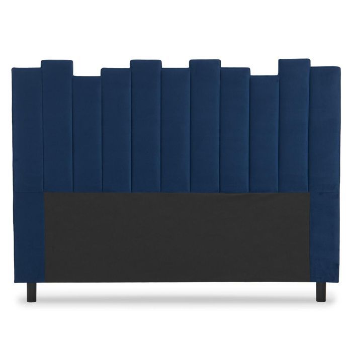 Tête de lit Lucky 160 cm Velours Bleu Cdiscount Maison