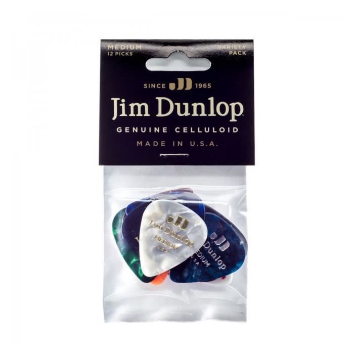 Dunlop PVP106 - Pack de 12 médiators Celluloid medium