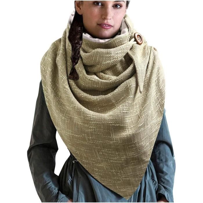 Écharpe Châle Grande Taille à Franges - Chaud Pour L'hiver - Unisexe - Neuf Avec étiquettes