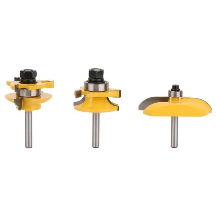 ENSEMBLE DE BITS de routeur droit de coupe 1/4 tige premium pour fraisage de boi EUR 14,23
