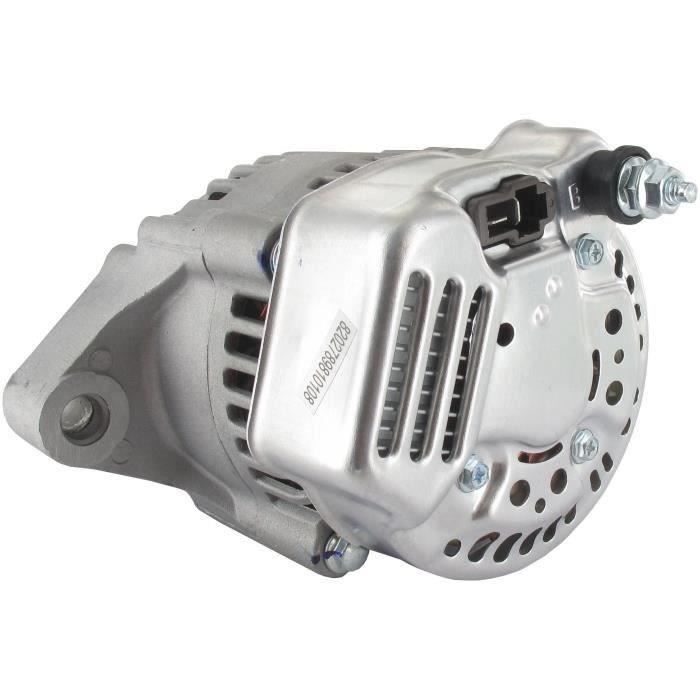 Alternateur adaptable KUBOTA 12V, 45A pour CASE - GRASSHOPER - GRAVELY - KUBOTA - TORO avec moteurs 