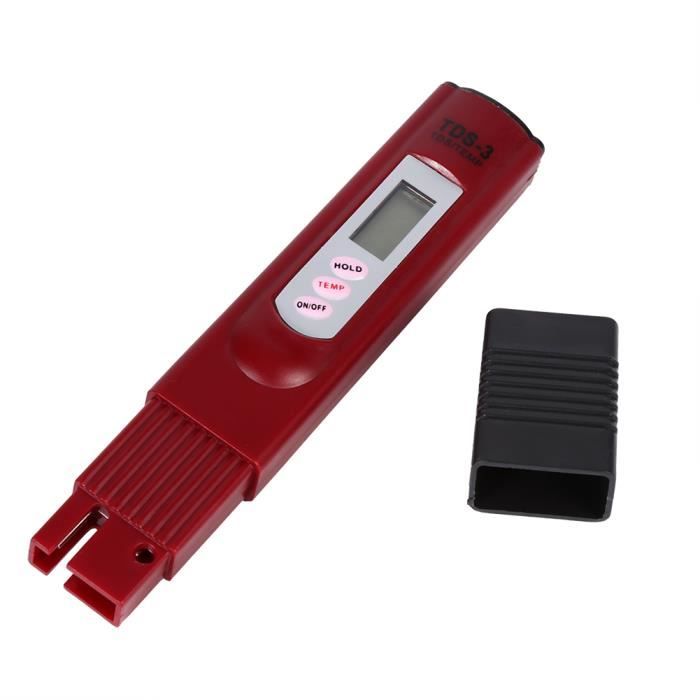 Testeur De Qualité D'eau TDS – Stylo Portable 0-9999 Ppm – Pour Piscine, Aquarium, Filtres – Fonction Auto-off