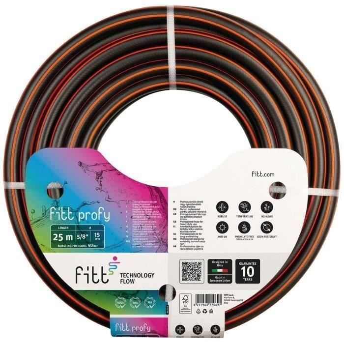 FITT - Tuyau profy noir 3 ép. usage pro 15mm x 25m