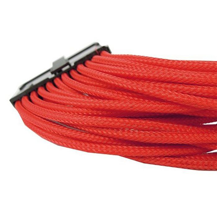 Câble dextension dalimentation PCIe - Gelid Solutions - 24 broches - 300 mm - Noir/Rouge - Droit