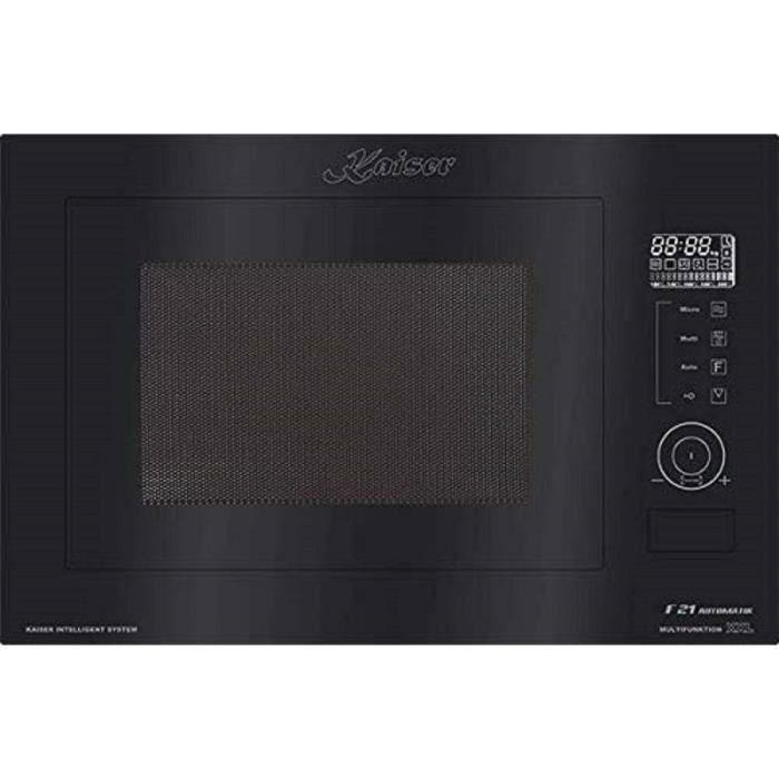 Micro-ondes encastrable - Kaiser - EM 2510 - Noir verre - 25L - Multifonctions avec gril - Kaiser