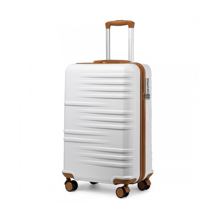 Valise Set 3 Pièces Coolife Extensible - Argenté, Serrures TSA, Roues 360°
