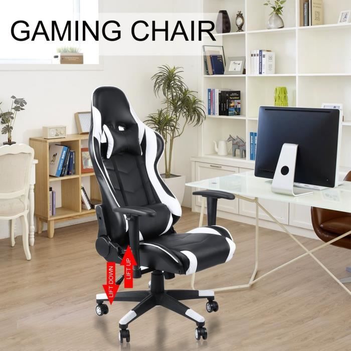 Chaise De Bureau Gamer Fauteuil Gaming Dossier Inclinable
