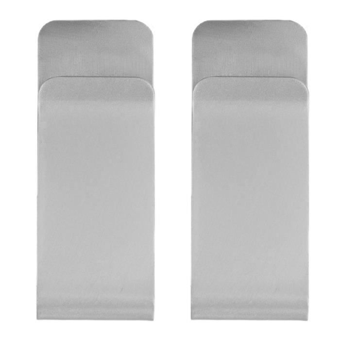 Lot De 2 Pinces à Billets (money Clip) En Métal Argenté - Style Trombone - Neuf Avec étiquettes