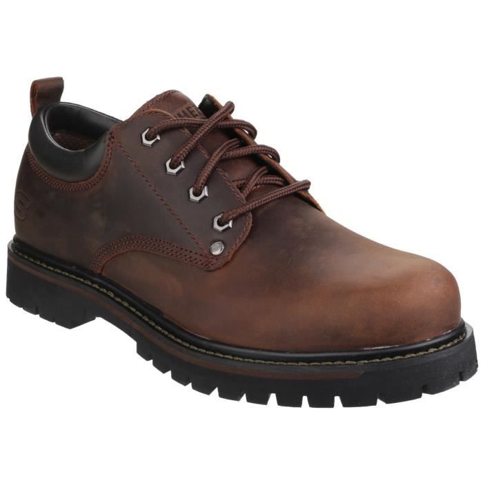 chaussures skechers homme brun