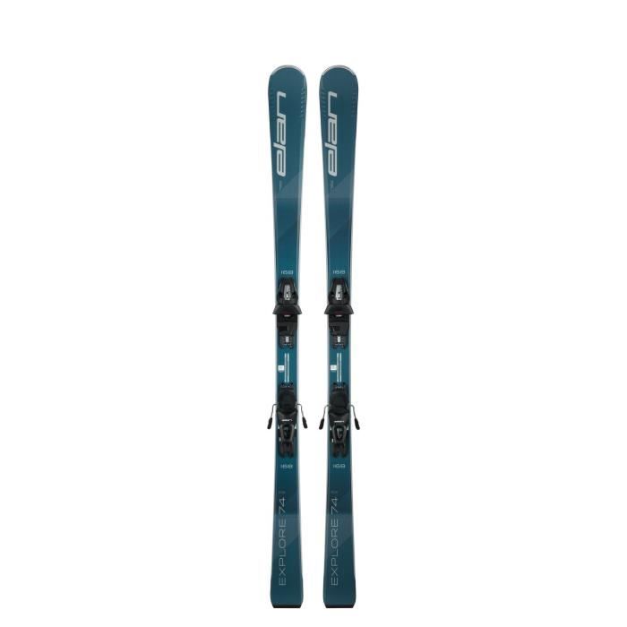 Pack Skis Elan Explore 74 Rs + Fixations El 10.0 Gw Shift Bleu Homme