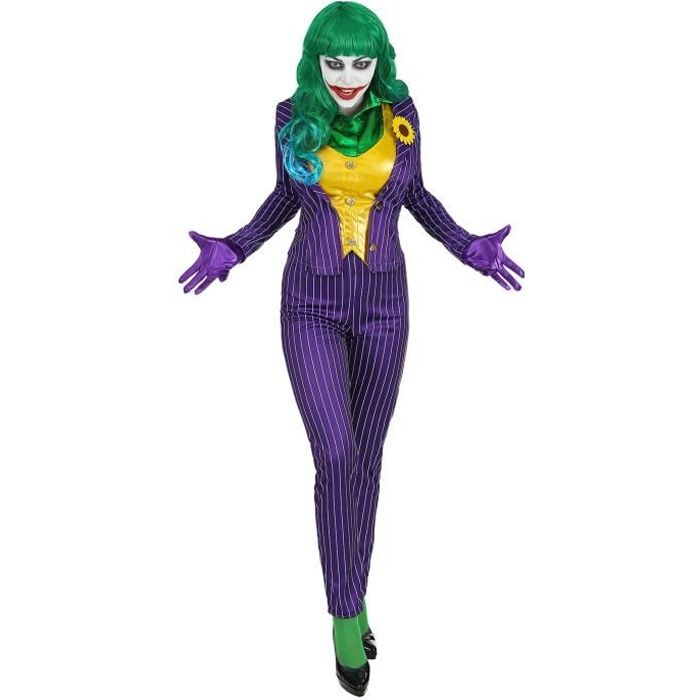 ▷ Déguisement Joker Super-vilaine pour Femme【Achat Halloween en ligne】