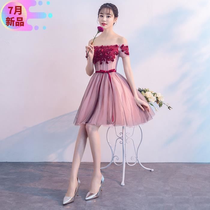 Paragraphe court a une epaule 2021 printemps et ete nouvelles robes de soiree de banquet dignes elegantes fines celebrite Blanc Cdiscount Pret a Porter