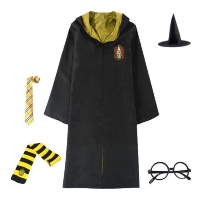 Harry Potter Déguisement Robe magique Poufsouffle Cosplay Pour Adulte
