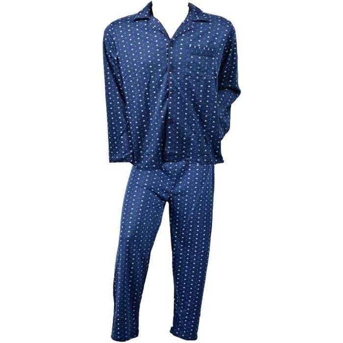 Pyjama homme sales veste boutonnée carrefour