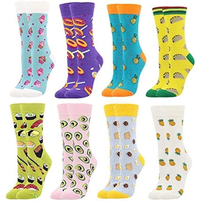 SEVEBJ Chaussettes Amusantes Unisexes Pour Homme Et Femme Motif Notes