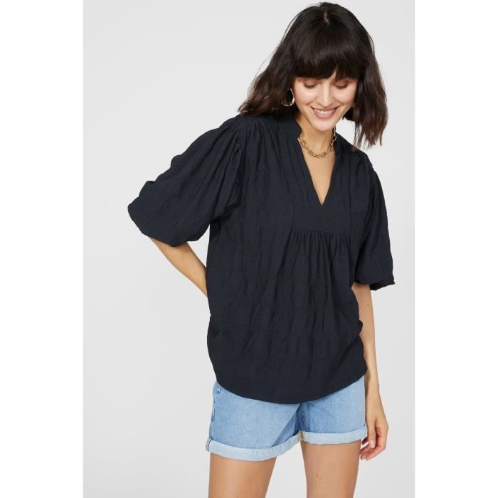 Robe Femme Principles Motif Noir Et Crème Avec Détail Cravate - Taille 10 - Occasion Très Bon état
