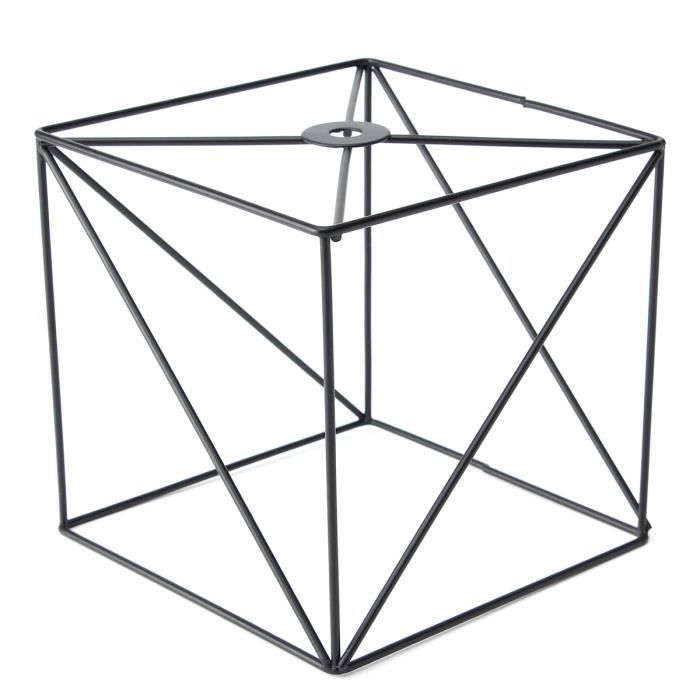 U Suspension abat-jour en métal vintage rétro Cube 160 ...