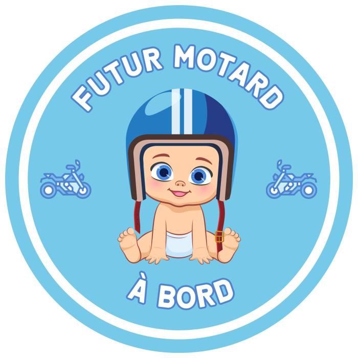 Fabriqué France Qualité Autocollant Bébé à Bord Jumelles 16x16cm - Protection UV Fabriqué France Sticker Voiture Sécurité