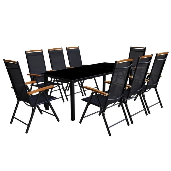 Jeu De Salle A Manger De Jardin 9 Pcs Table A Manger Complet