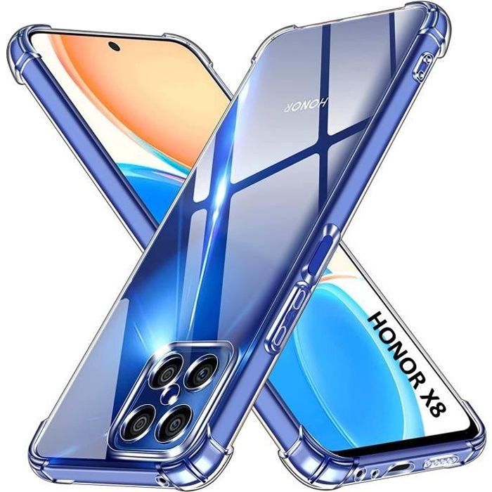 Paon Bleu Transparent Gel Silicone TPU Souple Bumper Case Cover de Protection Premium Clear Surface Housse Etui Coque Motif imprimé Aksuo Coque for Huawei Honor 8X 