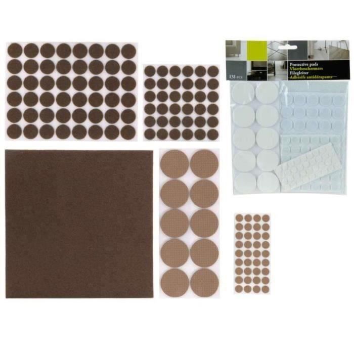 Lot de 8/ patins carr/és r/éutilisables de 12,7/ cm pour d/éplacer facilement vos meubles
